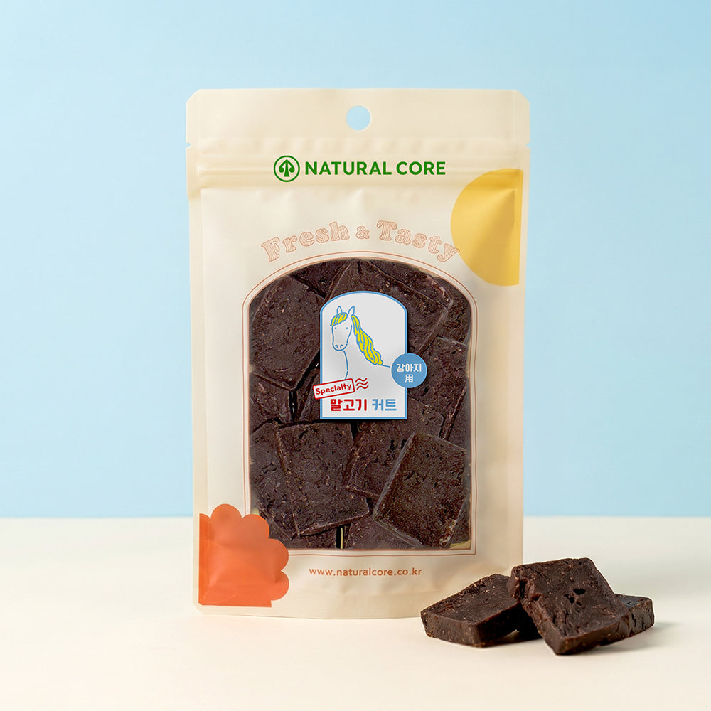 Natural Core Fresh & Tasty Horse Meat Cut Dog Treats – 90g