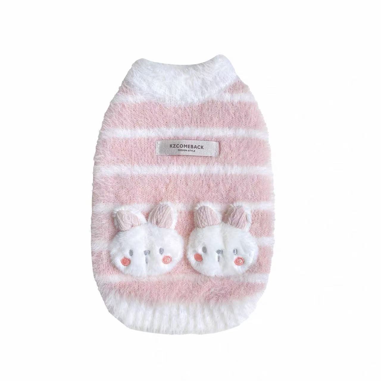 M Pet | Pink Bunny Dog Sweater 002