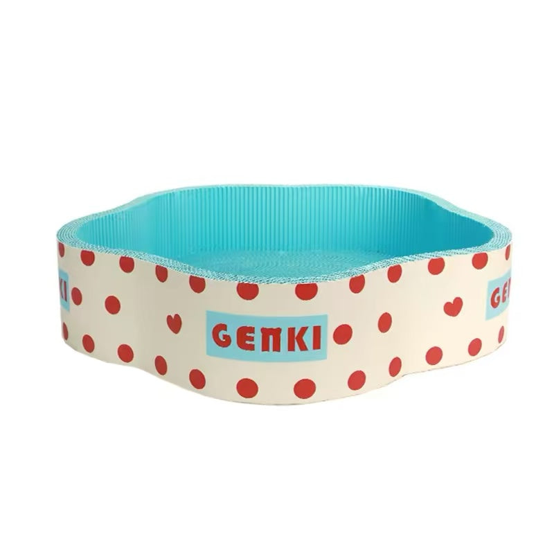 GENKI Petal Cat Scratcher Bed