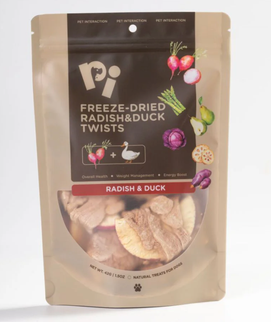 PI Freeze-Dried Radish&Duck Twists 42g