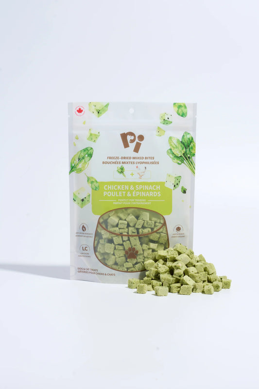 Pi Freeze-Dried Chicken & Spinach Training Treats for Dogs & Cats (57g)