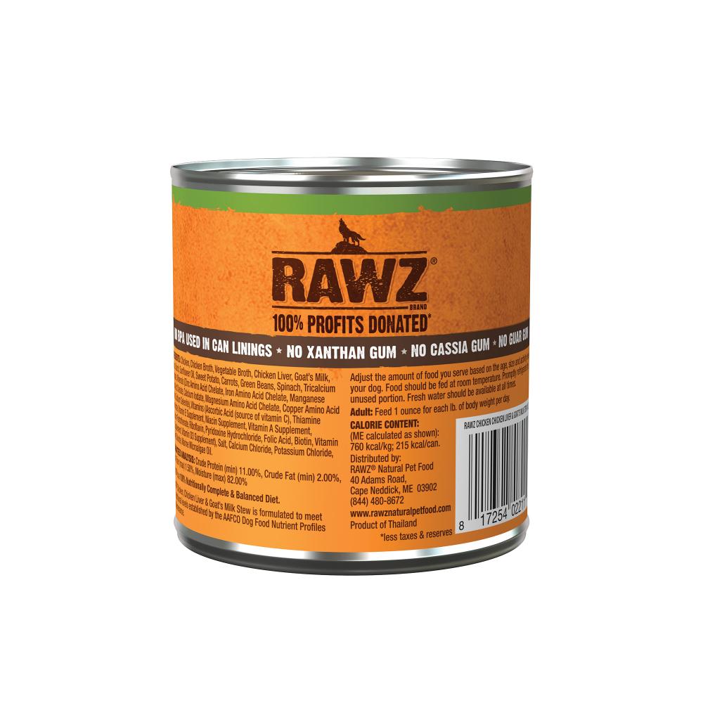 RAWZ Dog STEW Chicken, Chicken Liver & Goat Milk