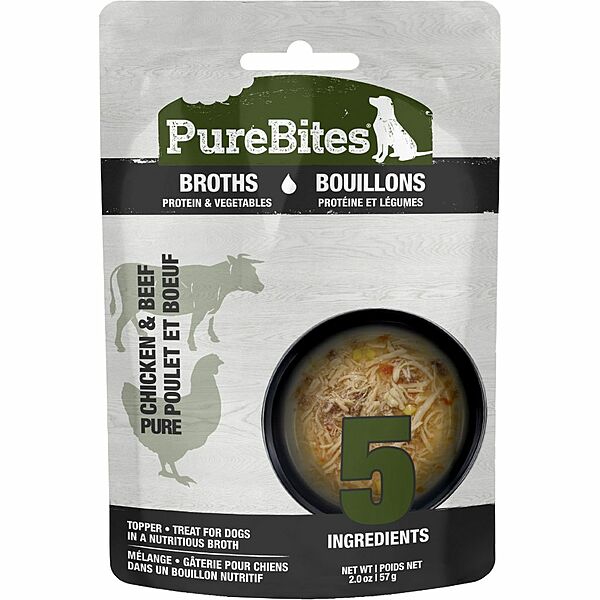 Broths - Chicken, Beef & Vegetable 18/57GM Purebites