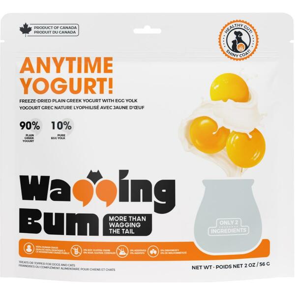 Wagging Bum FD Anytime Yogurt! Plain GreekYogurt w/EggYolk2OZ