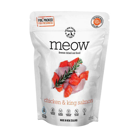 Meow - Chicken & King Salmon -  Cat- Freeze Dried