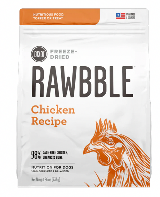 BIXBI -Dog  Freeze Dried - Rawbble - Chicken