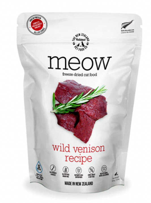 Meow – Cat -  Freeze Dried - Wild Venison