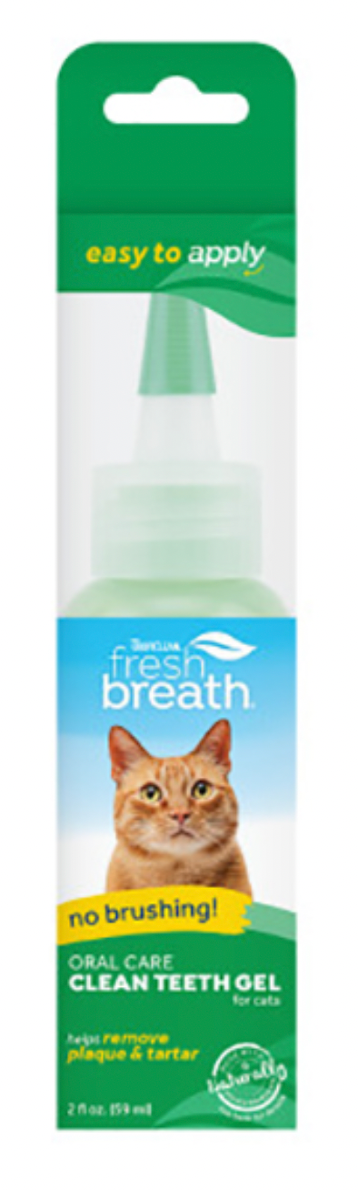 TropiClean - Fresh Breath - Clean Teeth Gel for Cats 2oz