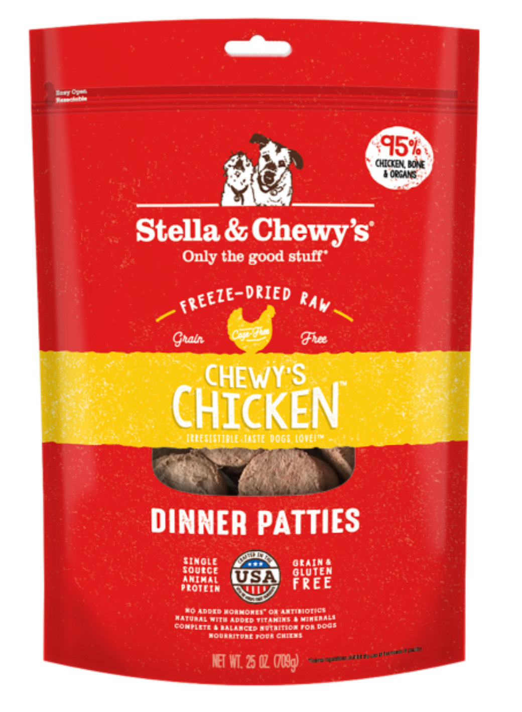Stella&Chewys Dog freeze-dried Chicken Patties