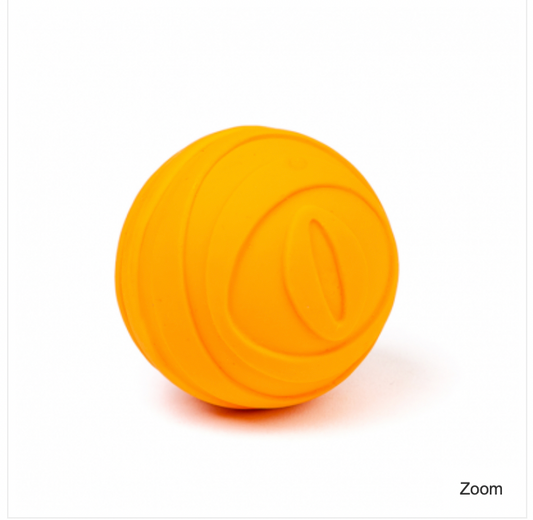 BUDZ Latex Dog Toy Ball Squeaker 2.6" ORANGE