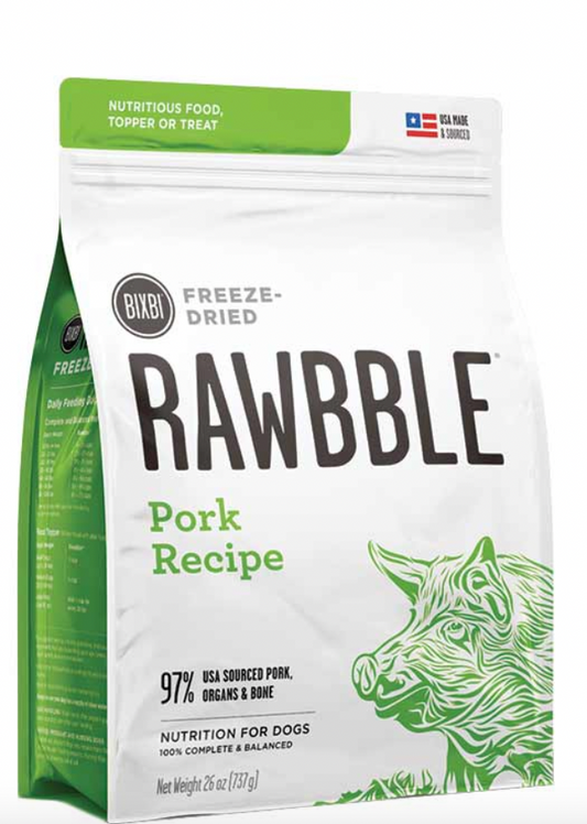 BIXBI -Dog Freeze Dried Rawbble - Pork