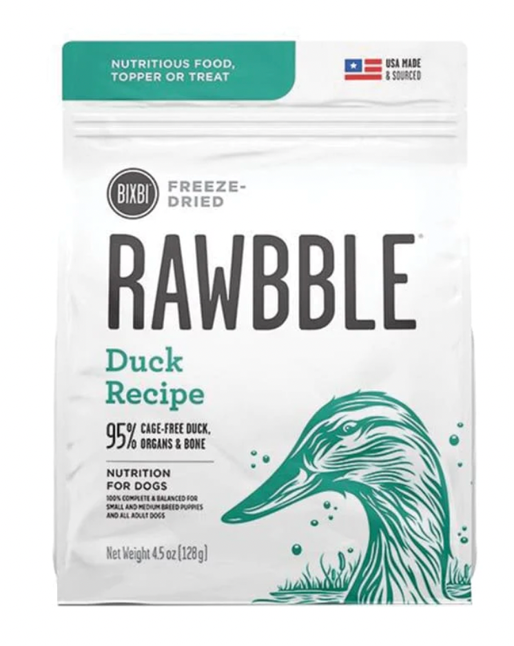 BIXBI -Dog Freeze Dried - Rawbble - Duck