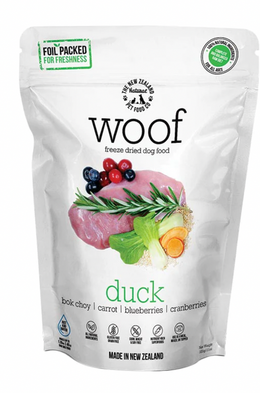Woof  -  Dog - Freeze Dried  Duck