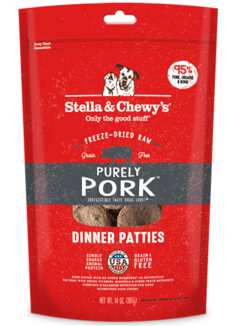 Stella&Chewys Dog freeze-dried Purely Pork Patties