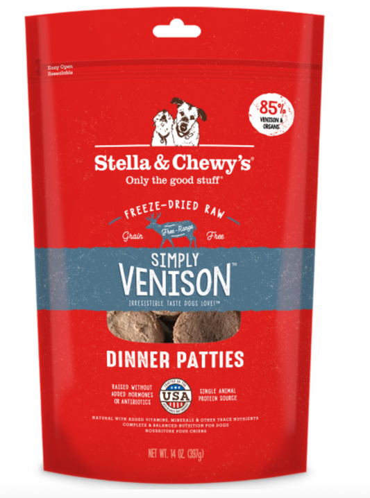 Stella&Chewys Dog freeze-dried  Simply Venison Patties