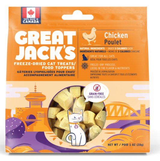 Great Jack's Cat FD Treats/Topper Chicken 28g