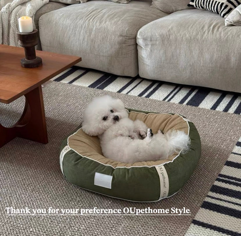Ou Pet Green Pet Bed