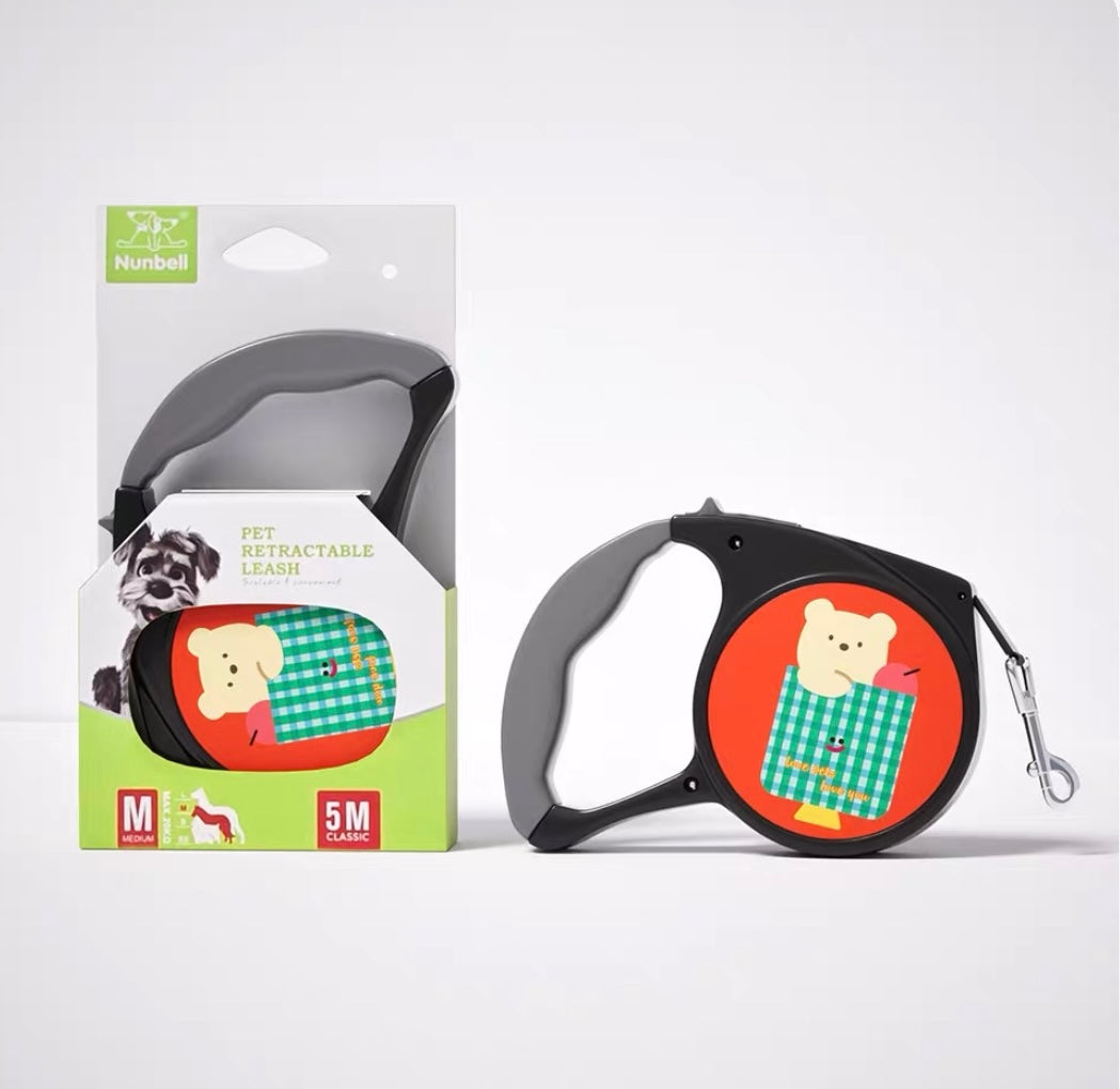 Nunbell 5M Cartoon Retractable Dog Leash