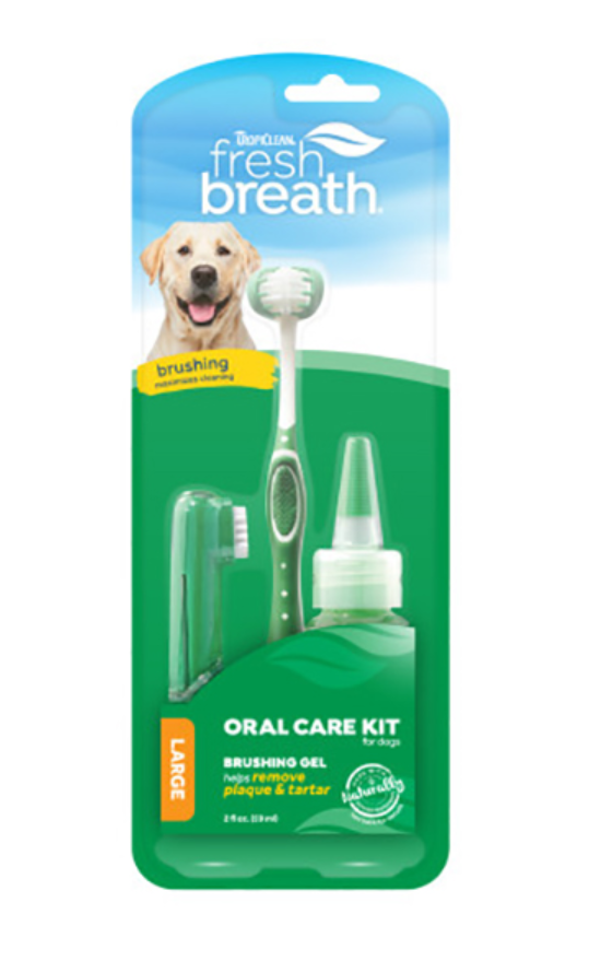 TropiClean -Fresh Breath - Finger Brushes -Kit for Dogs -Kit Puppy-Kit Small Dog -Kit for Cats