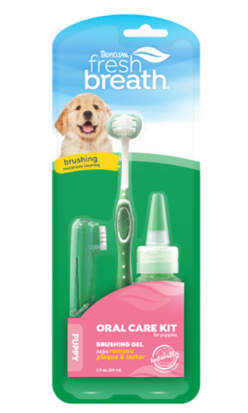 TropiClean -Fresh Breath - Finger Brushes -Kit for Dogs -Kit Puppy-Kit Small Dog -Kit for Cats