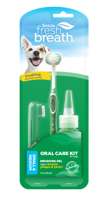 TropiClean -Fresh Breath - Finger Brushes -Kit for Dogs -Kit Puppy-Kit Small Dog -Kit for Cats