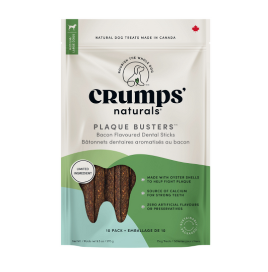 Crumps' Naturals Dog Plaque Busters with Bacon