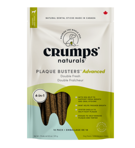 Crumps' Naturals Dog Plaque Busters Adv Dbl Fresh Kelp