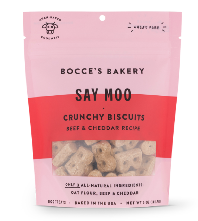 Bocce's Bakery Dog Crunchy Biscuits -Mud Pie Oh My -Sunday Roast- Say Moo-Quack