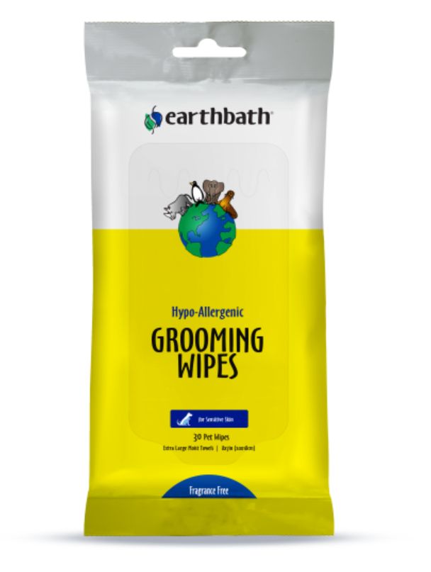 earthbath Grooming Wipes Hypo-Allergenic