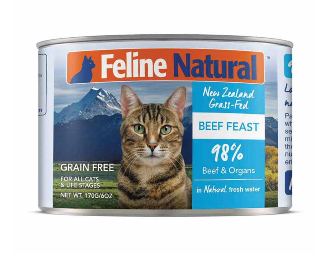 Feline Natural - Beef Feast Can MIN 6 Cans/Half Case