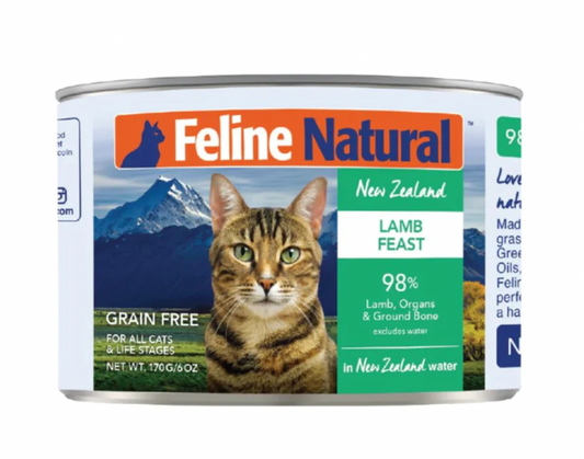 Feline Natural - Lamb Feast Can MIN 6 Cans/Half Case