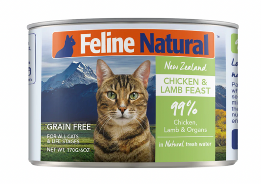 Feline Natural - Chicken & Lamb Can MIN 6 Cans/Half Case