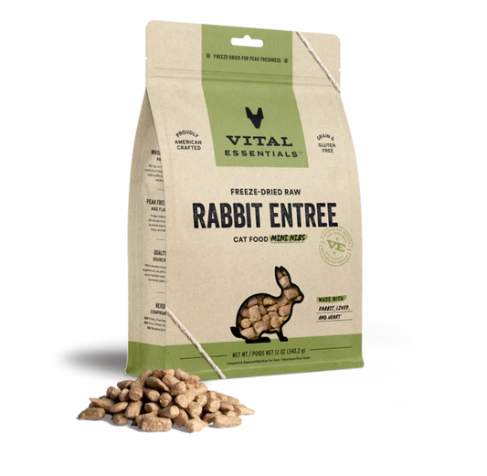 Vital Essentials - Cat GF Freeze Dried Food Rabbit Mini Nibs