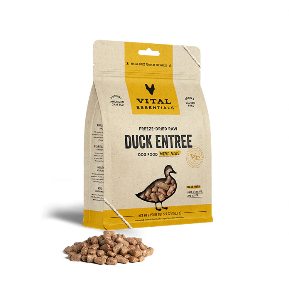 Vital Essentials - Dog Duck Freeze Dried Mini Nibs