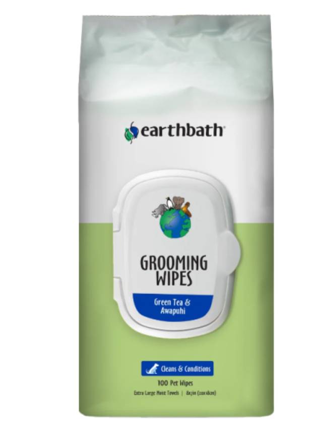 Earthbath Grooming Wipes - Ultra Mild Puppy -Green Tea -Rosemary & Chamomile