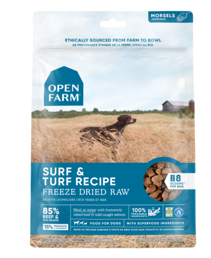 Open Farm Dog Freeze Dried Raw Surf & Turf Mrsls