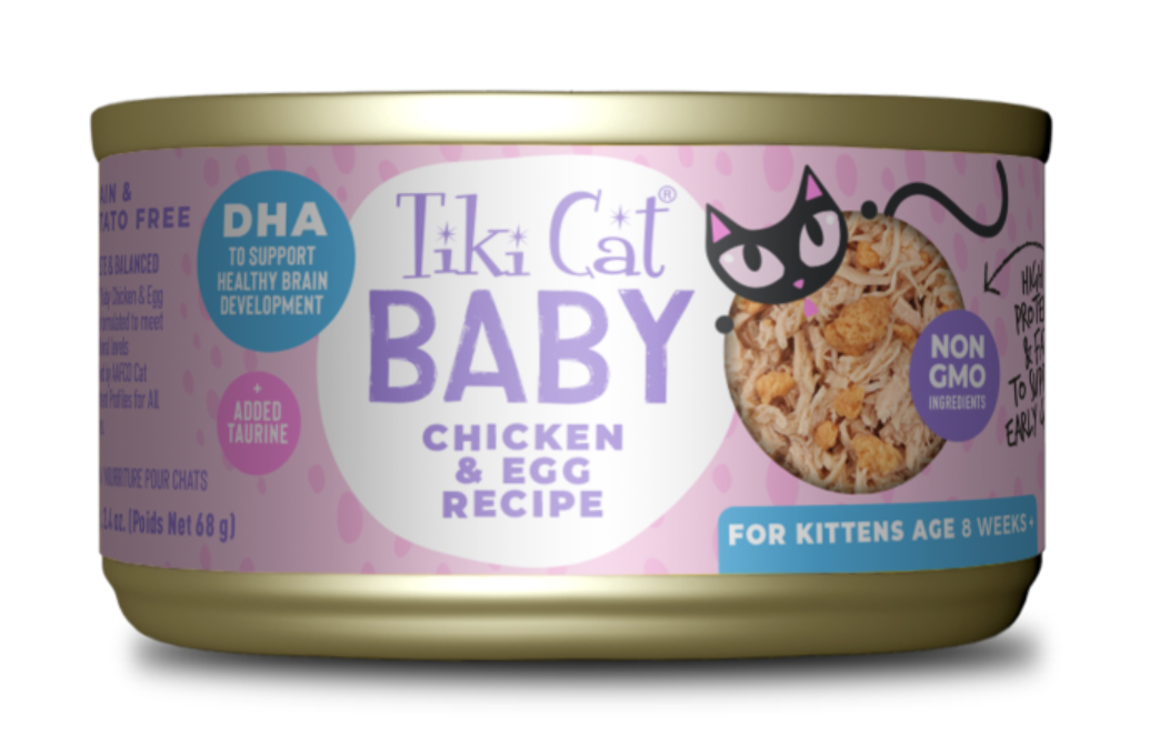 Tiki Cat Baby - Chicken& Duck Liver - Chicken & Salmon -Chicken & Egg -Chicken Tuna & Chicken Liver