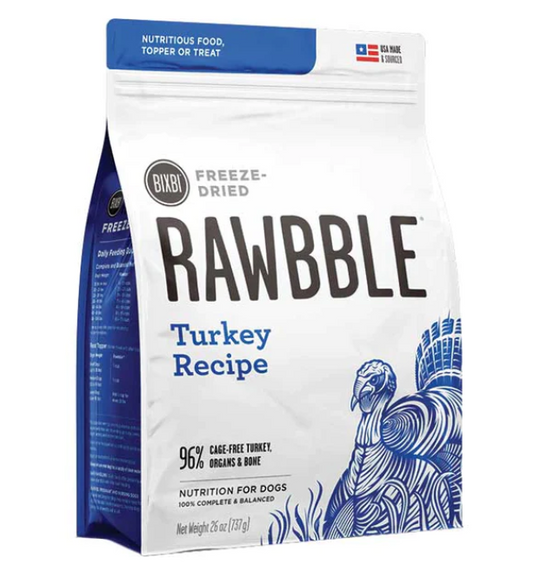 BIXBI - Dog Freeze Dried Rawbble - Turkey