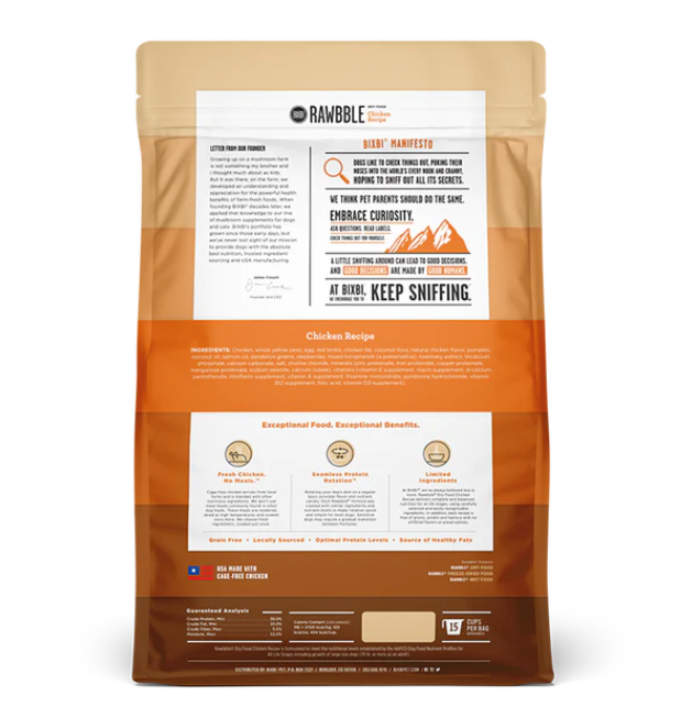 BIXBI - Dry Food for Dog - Rawbble - Chicken