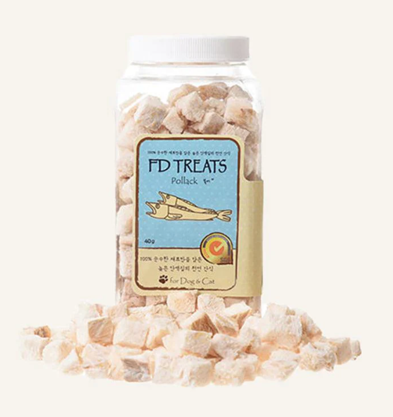 FD Treats Freeze-Dried Pollack Dog and Cat Treats