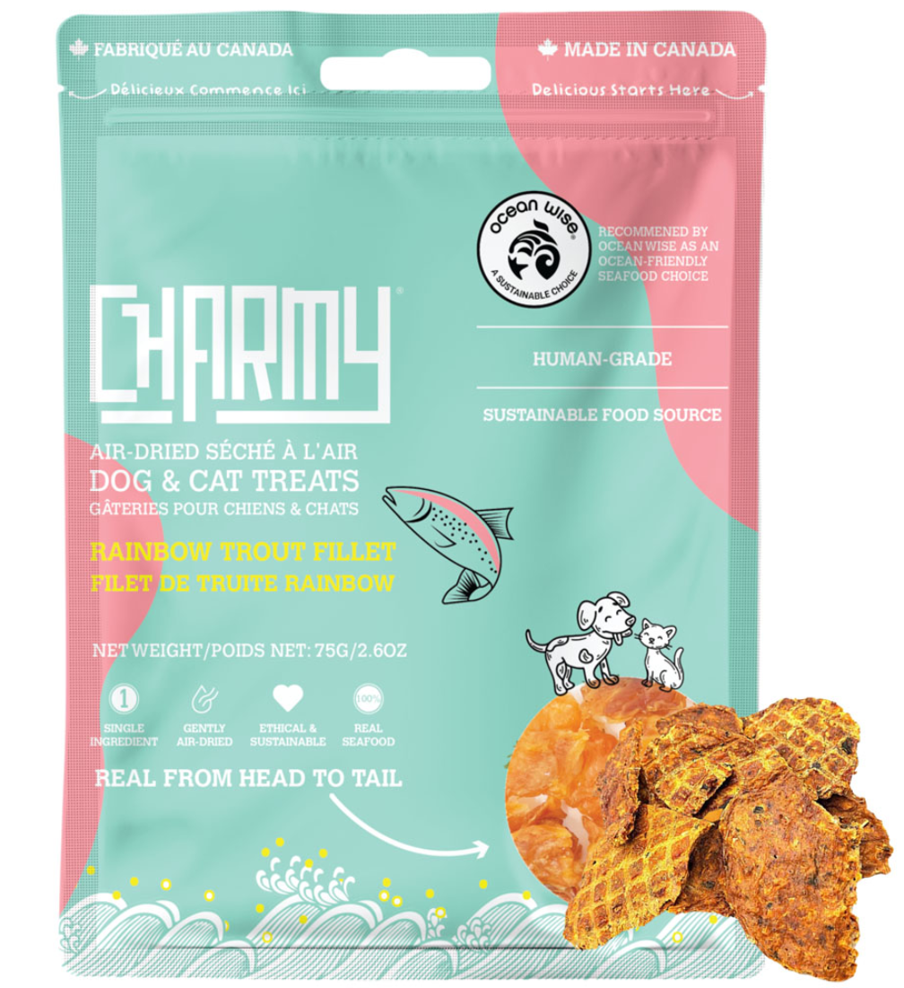 CHARMY PET Dog & Cat Treat Rainbow Trout Filet