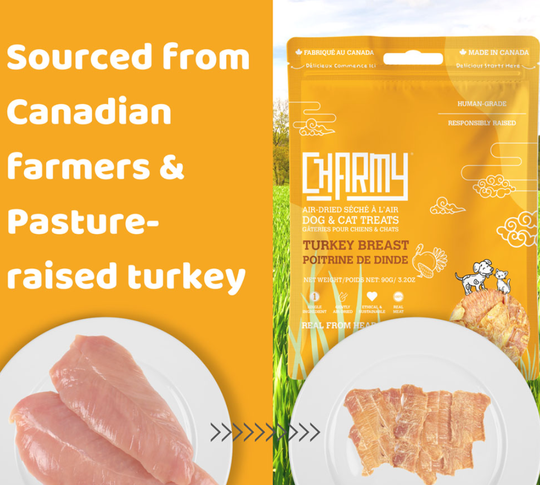 CHARMY PET Dog & Cat Treat Turkey Breast