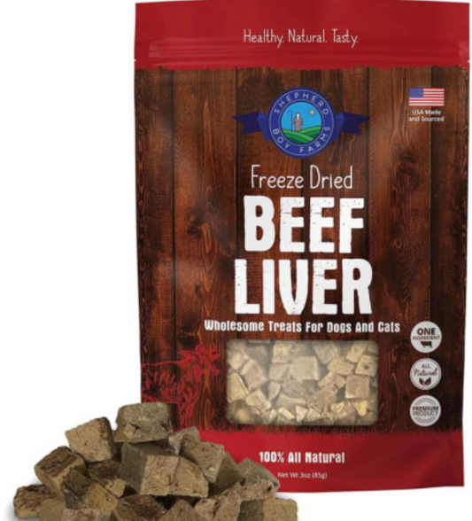 SHEPHERD BOY FARMS Freeze Dried Beef Liver 85g