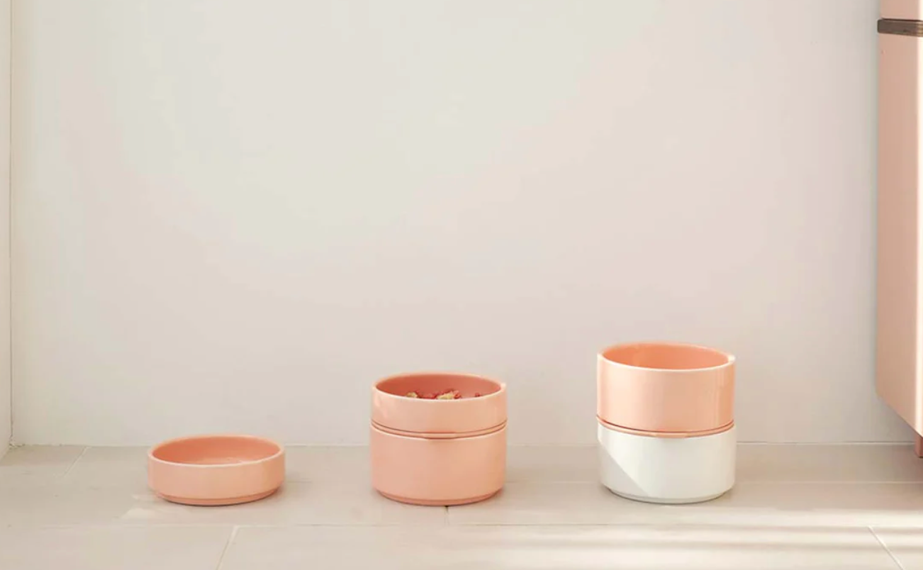 INHERENT STACKABLE PUDDING BOWL - PINK