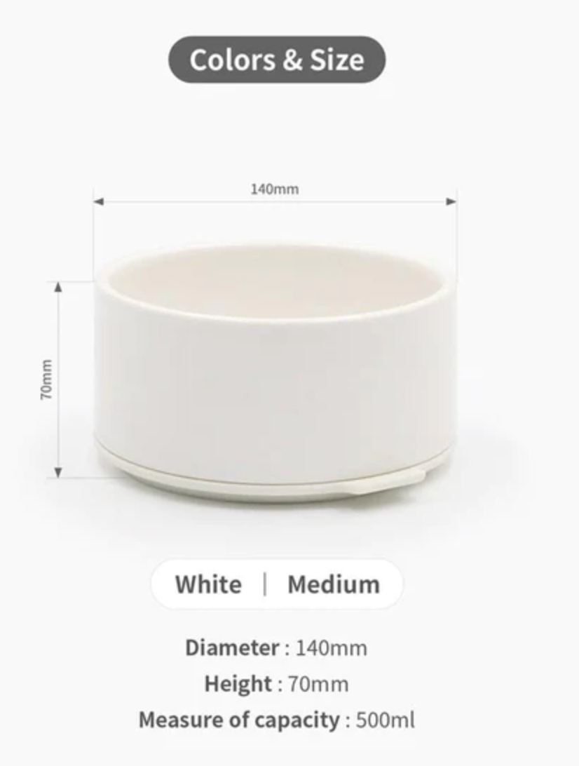 Inherent Stackable Pudding Bowl - White