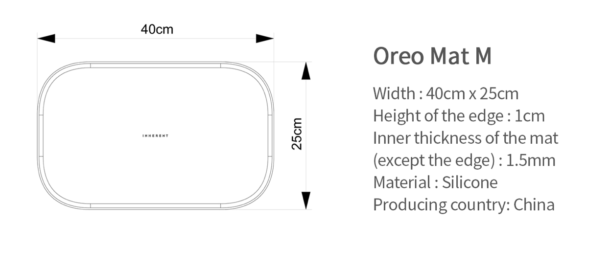 Inherent oreo mat - pink