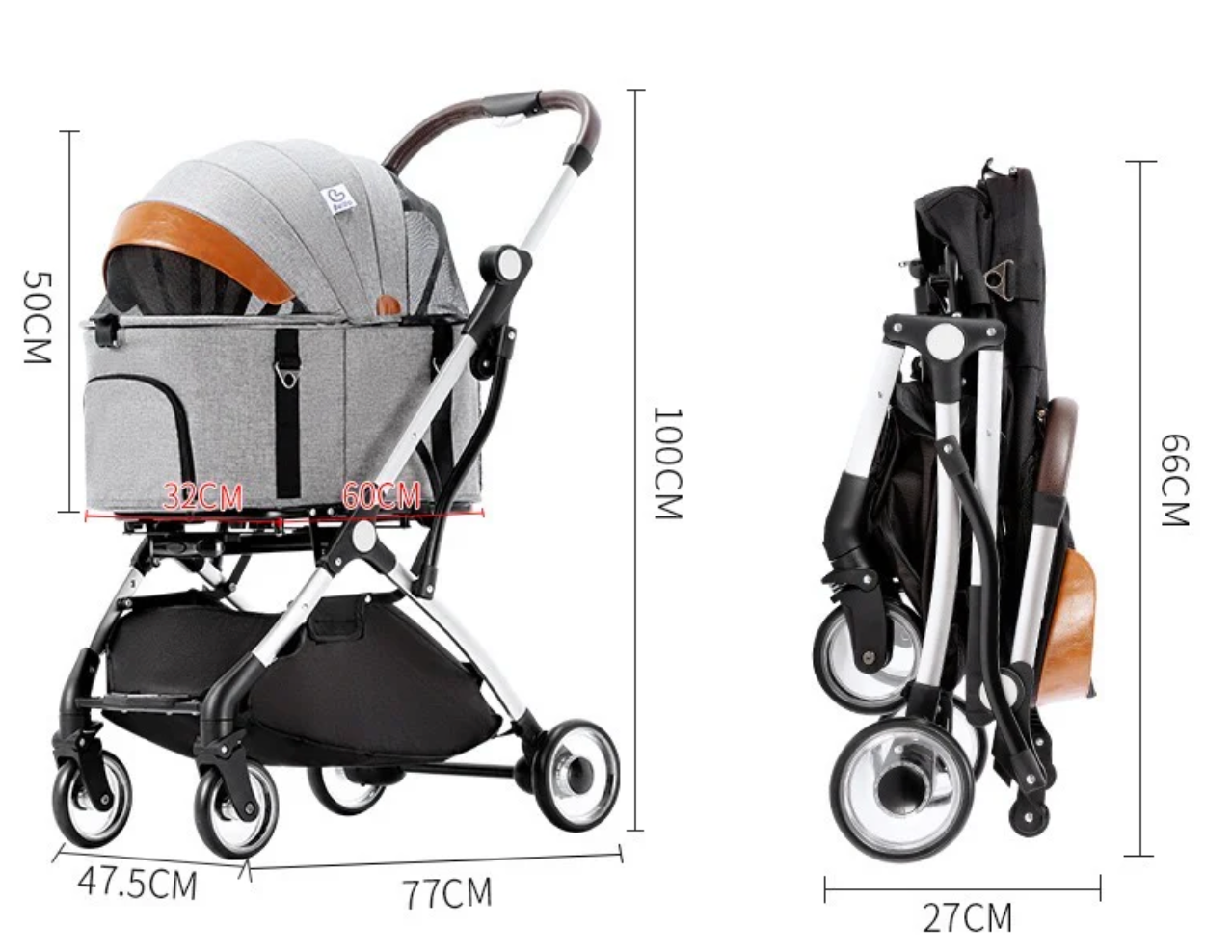 Bello Pet Stroller Golden M Pet Store