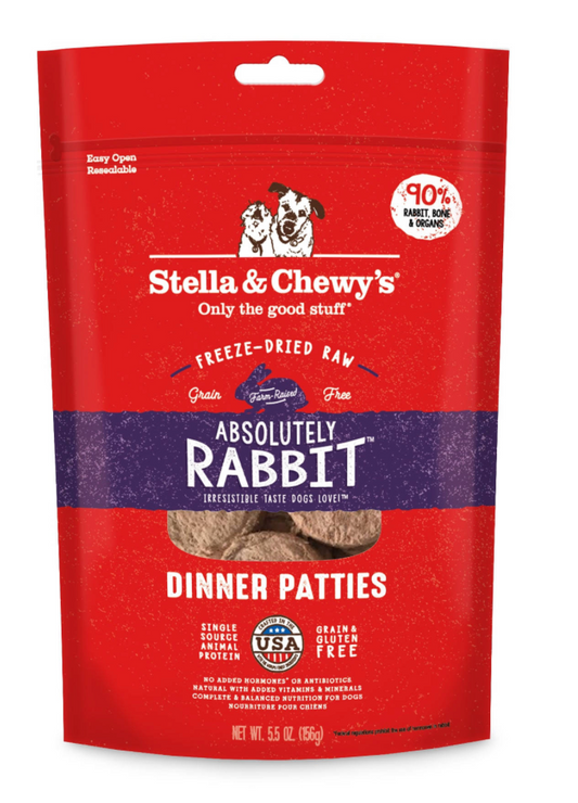 Stella&Chewys rabbit freeze-dried Dog