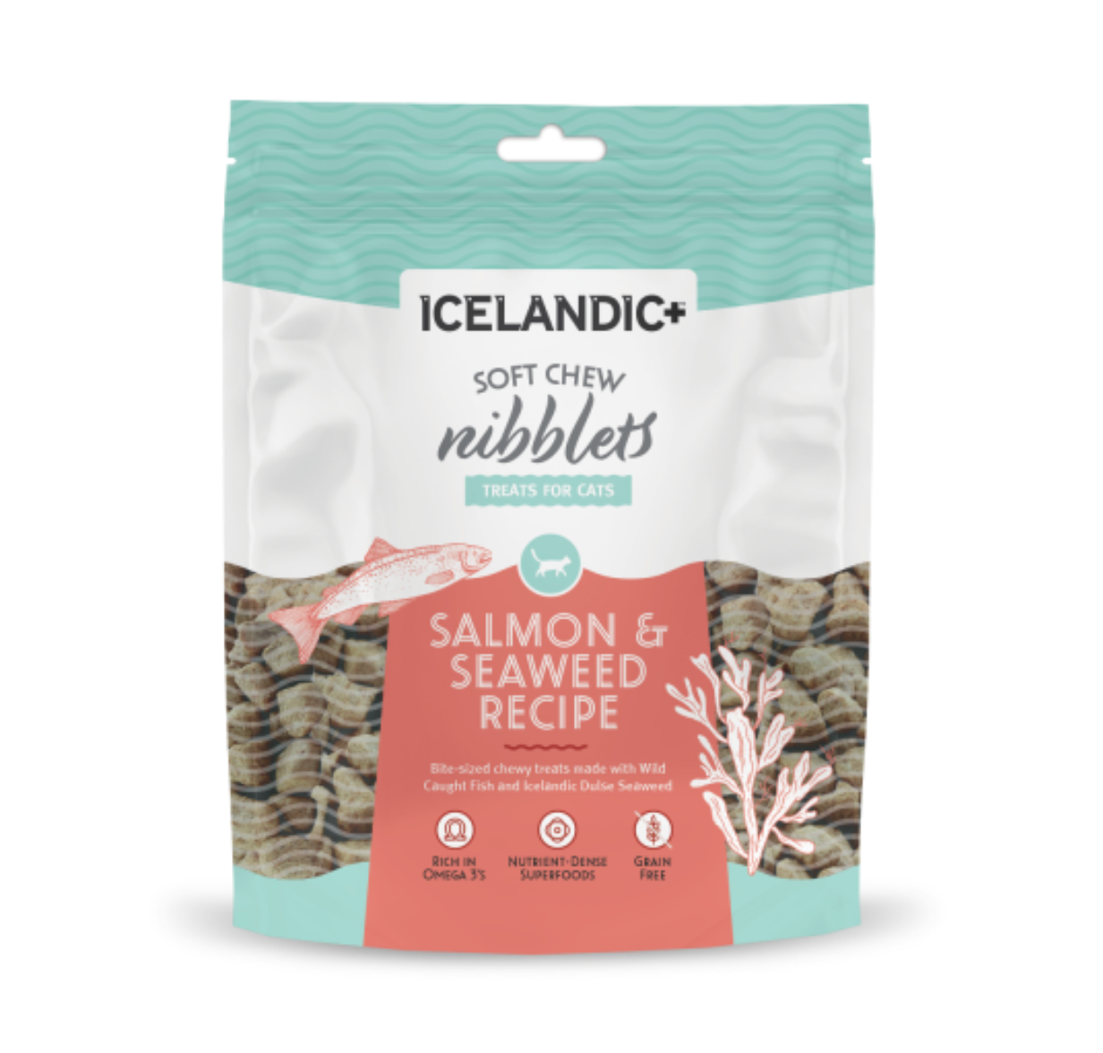 Icelandic+ Cat Nibblets Salmon & Seaweed 2.25 oz