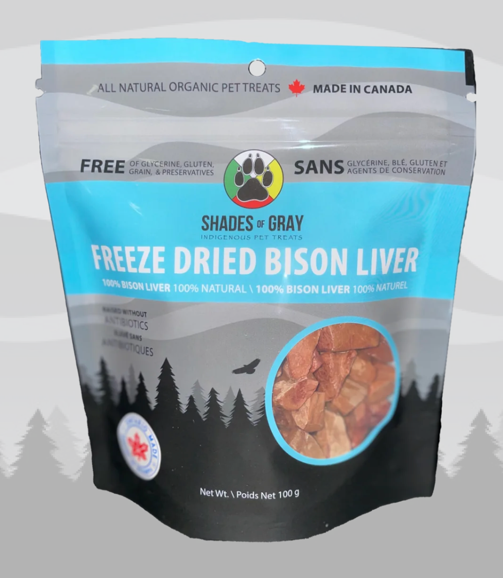 SHADES OF GRAY Freeze Dried Bison Liver